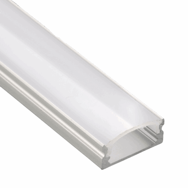 PERFIL ALUMINIO SOBREPOR FACE PLANA MOBILIARIO LED 7X17MM BRANCO (AR 6706BR)