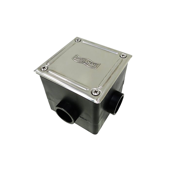 Caixa de Passagem Quadrada 92x97mm com Tampa Inox (AR 9010)