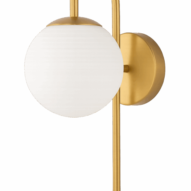 Arandela Alumínio Globos de Vidro 360x100 mm – AR6119