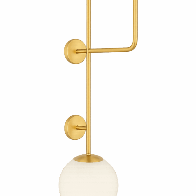 Arandela Alumínio Esfera Ø20 cm Vidro – AR6304