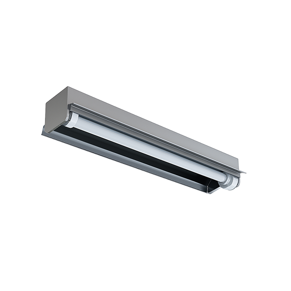 Luminária Sobrepor em Aço com Refletor 2xT8 G13 18W 235x1240mm (SB 4045)