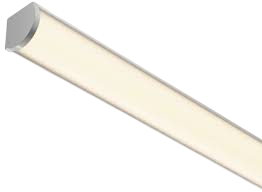 PERFIL LED ALUMINIO SOBREPOR 45° LED 16X16MM BRANCO (AR 6824BR)