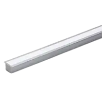 PERFIL ALUMINIO EMBUTIR GESSO PLANO LED PRESILHA PRESSÃO A14XL30MM BRANCO (AR 6339BR)