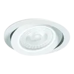 Spot Alumínio Embutir Redondo Ø145x114mm p/ PAR30 E-27 Nicho Ø127mm Branco Fosco – SP 3305BR