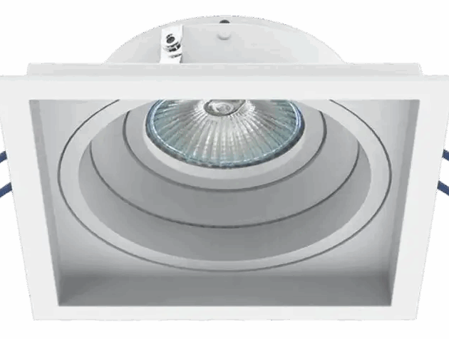 Spot Alumínio No-Frame Embutir Recuado Fixo 1xGU10 Branco - IL4718