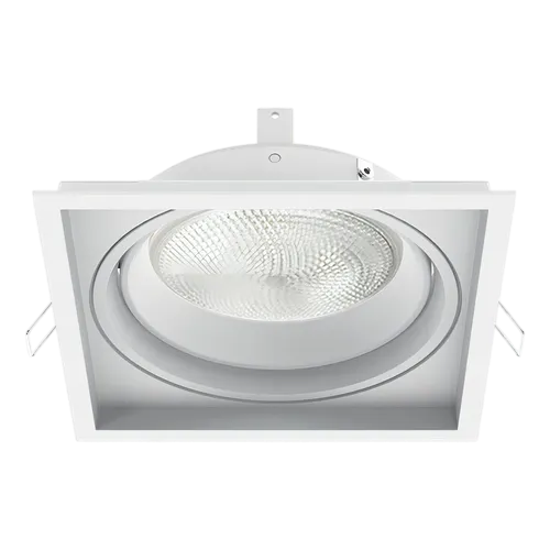 Spot Alumínio No-Frame Embutir Recuado Orientável 1xGU10 Branco – IL4750