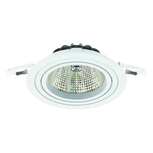 Spot embutir redondo orientável LED 35W 3600LM 3000K 24° BIV Ø155mm Nicho: Ø138mm Branco Fosco – IL DB18-MD-W