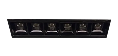 Luminária 6 Focos Pontual LED 6W 2700K 48° 480lm 193x37x33mm Branco - 5102-MA-S