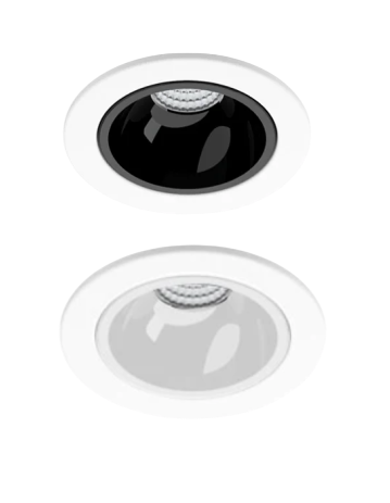 Spot Embutir Recuado Foco Orbital LED 14W 2700K 48° 1000lm Ø92x110mm - Nicho 82,5mm Branco - 4963-MA-S