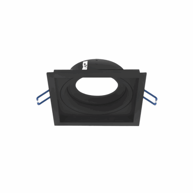 Spot Alumínio Micro Borda Embutir Recuado Fixo 1xGU10 Preto - IL47011