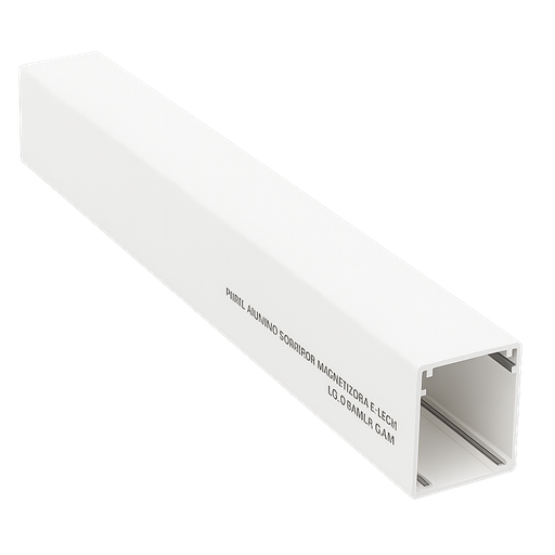 PERFIL ALUMÍNIO SOBREPOR MAGNÉTICO L4 X A5CM X C2M LD6829BR/2